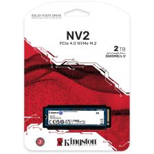 Kingston NV2 SSD 2TB, 2000GB M.2 NVMe PCIe 4.0 x 4 SNV2S/2000G