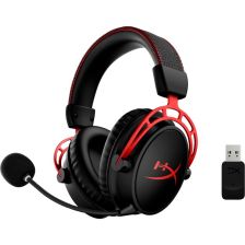 HP HyperX Cloud Alpha Wireless Gaming Headset - 4P5D4AA - Virtual 7.1-Surround / DTS Headphone:X 2.0 / Spatial Audio / Over-Ear - black / red