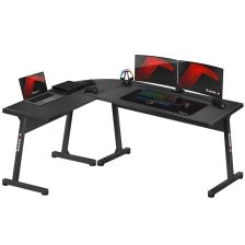 Huzaro Hero 6.0 Black Gaming / Computer Desk: Wide Top, Ergonomic Design