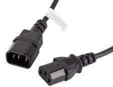 Lanberg CA-C13E-10CC-0018-BK 1.8 m Power Cord Male Female