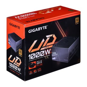 Gigabyte PSU 1000W 80+ GOLD 20+4 pin ATX Black UD1000GM PG5 Modular