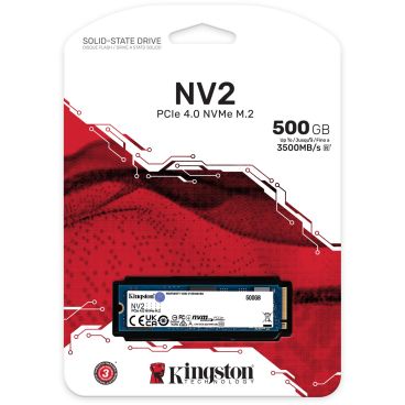 Kingston NV2 SSD 500GB M.2 NVMe PCIe 4.0 x 4 SNV2S/500G