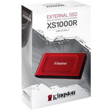 Kingston XS1000 2TB SSD USB 3.2 Gen2 Red up to 1050MB/s