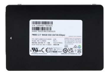 SSD Samsung PM883 960GB SATA 2.5" MZ7LH960HAJR-00005 (DWPD 1.3) ENTERPRISE SSD