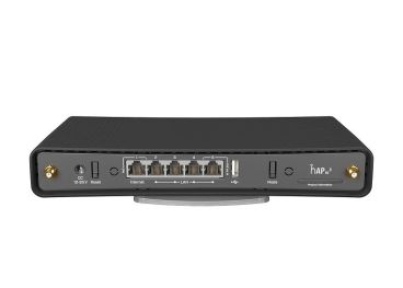 Mikrotik hAP ac3 wireless router Gigabit Ethernet Dual-band (2.4 GHz / 5 GHz) 4G Black