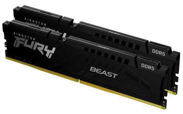 Kingston FURY Beast RAM 64GB 5600MHz DDR5 CL40 DIMM (Kit of 2) Black MEMORY