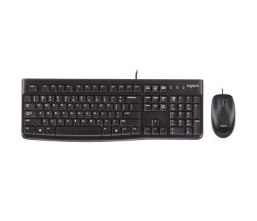 Logitech Desktop MK120 Durable, Comfortable, USB Mouse and Keyboard Combo