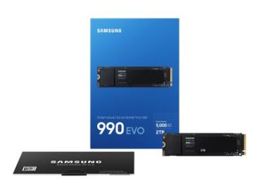  Samsung SSD 990 EVO MZ-V9E2T0BW 2 TB M.2 2280 - PCIe 5.0 x4 NVMe r:5000 w:4200