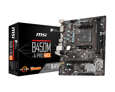MSI B450M-A Pro Max AMD B450 AM4 Micro ATX