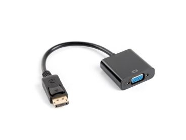 Lanberg DisplayPort to VGA Passive Adapter Dongle, 0.2m, Black