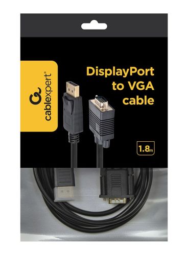 Gembird CCP-DPM-VGAM-6  DisplayPort to VGA Adapter Cable, 1.8m, Black