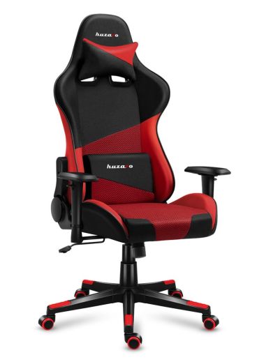 Huzaro Force 6.2 PC Gaming Chair: Bucket Seat, Red/Black Mesh 130KG