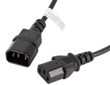 Lanberg CA-C13E-10CC-0018-BK 1.8 m Power Cord Male Female