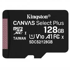 Kingston Memory card microSD 128GB Canvas Select Plus 100MB/s