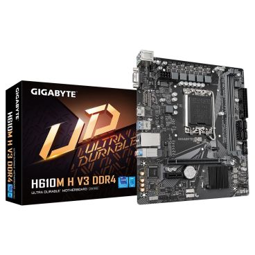 Gigabyte H610M H V3 DDR4 Motherboard | LGA 1700 | 2x DDR4 | HDMI | USB | mATX