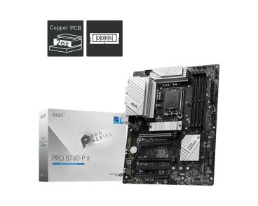 MSI PRO B760-P II Motherboard | LGA 1700 | 4x DDR5 | DP/HDMI | ATX