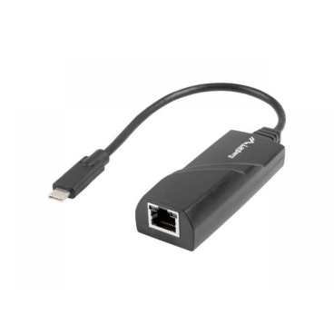 Lanberg NC-1000-02 cable gender changer USB-C RJ-45 Black