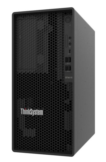 Lenovo Server ThinkSystem ST45 V3, AMD EPYC 4124P (4C, 3.8GHz, 16MB, Cache/65W), 1x16GB, 2x960GB 5400 SSD, No RAID, No DVD, 500W, 3y