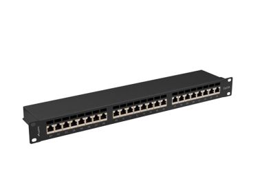 Lanberg PPSA-1024-B 24-Port Cat6a Patch Panel 1U Rack