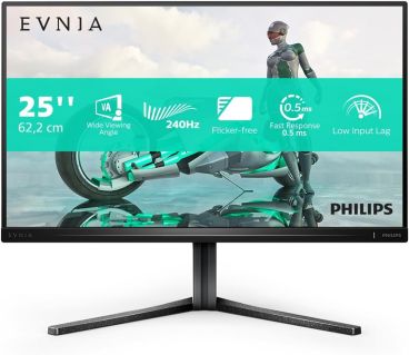 Philips Evnia Gaming Monitor 25"-  FHD (1080p) @ 240 Hz - VA - 300 cd/m² - 3000:1 - 0.5 ms - 2xHDMI, 2xDisplayPort