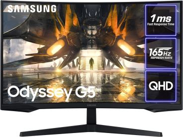 Samsung Odyssey LS27AG55 2K 2560 x 1440 QHD 165Hz Curved Gaming Monitor