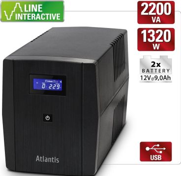 UPS ATLANTIS Server A03-S2001 2200VA (1320W) Stepwave Line Interactive